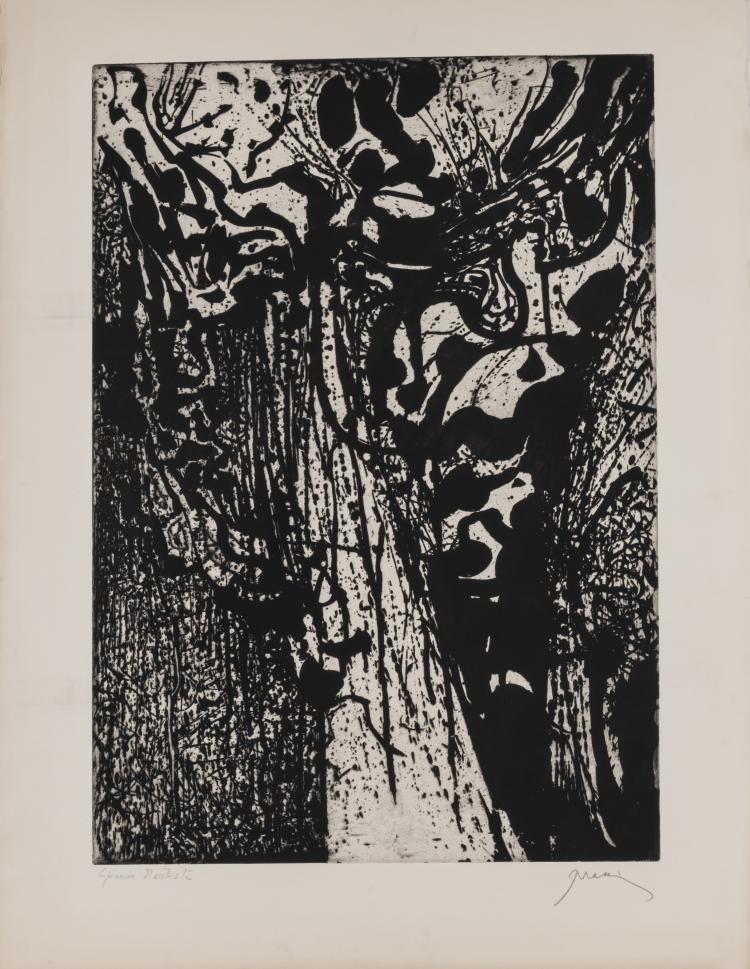 Bild 7 zu Objekt, 'Les Astres', 'Lianes', and 2 Ex. 'L'Arbre et la fleur', 1955/1959, Mario Prassinos, L'&OElig;uvre Grav&eacute;e, 166B 257