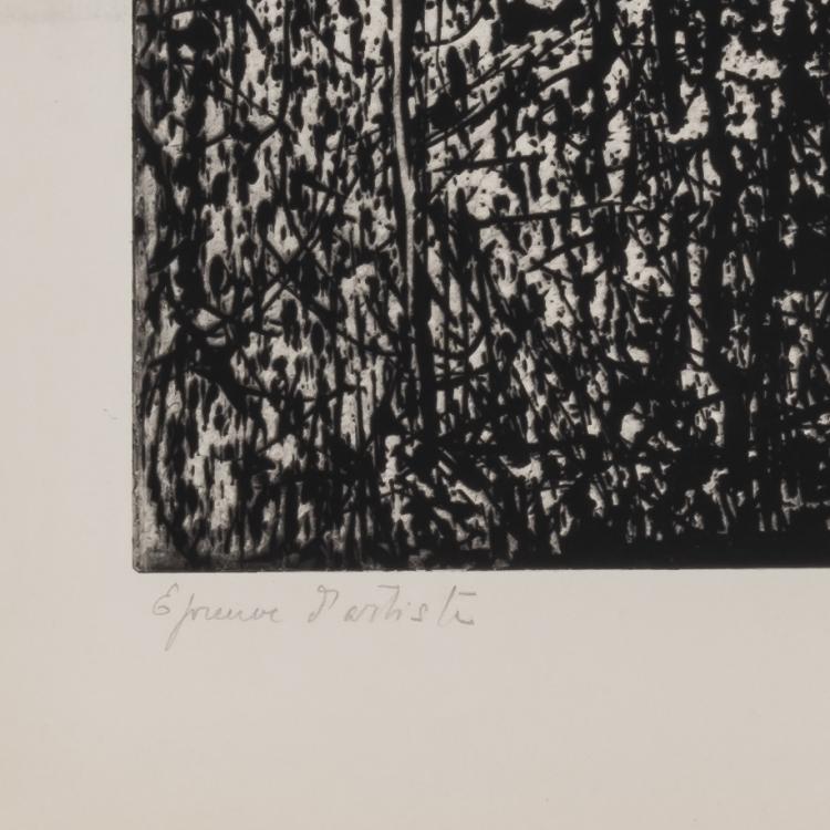 Bild 9 zu Objekt, 'Les Astres', 'Lianes', and 2 Ex. 'L'Arbre et la fleur', 1955/1959, Mario Prassinos, L'&OElig;uvre Grav&eacute;e, 166B 257