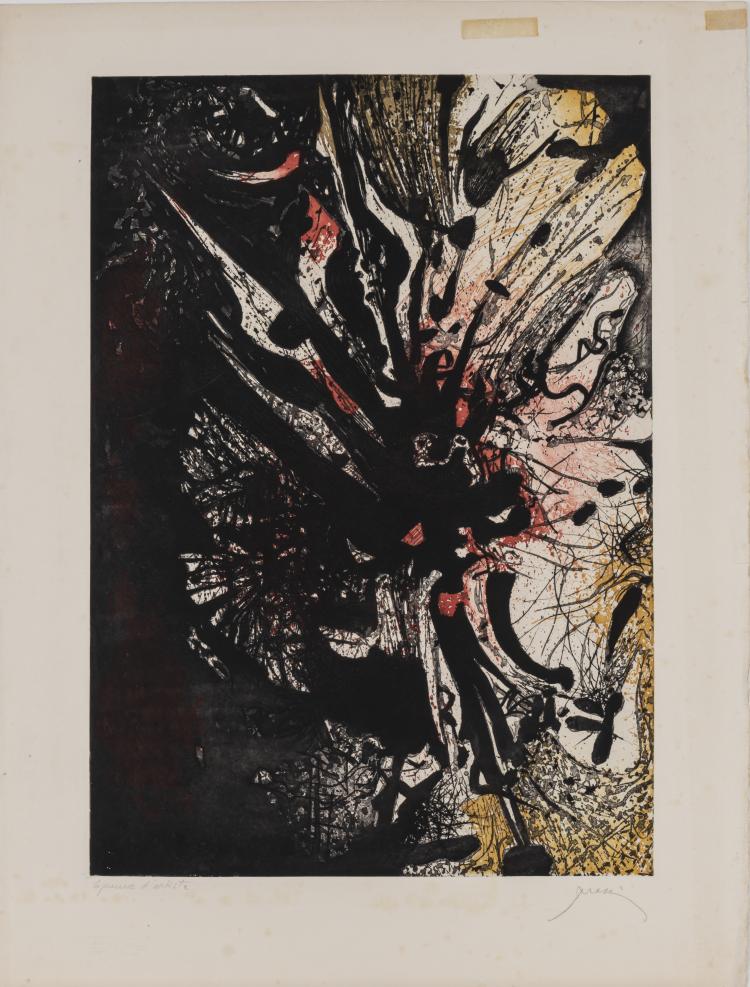 Bild 11 zu Objekt, 'Les Astres', 'Lianes', and 2 Ex. 'L'Arbre et la fleur', 1955/1959, Mario Prassinos, L'&OElig;uvre Grav&eacute;e, 166B 257