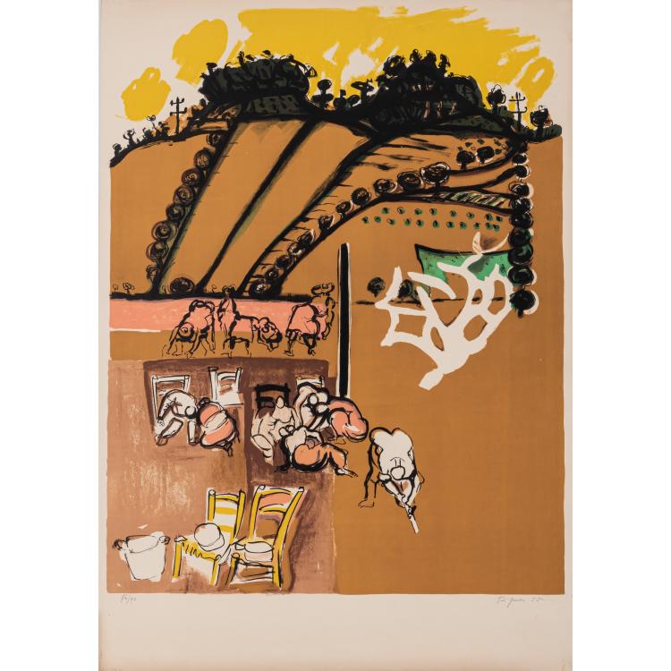 Hauptbild zu Objekt, 'Repiquage de jasmin', 1955, &Eacute;douard Pignon, L'&OElig;uvre Grav&eacute;e, 166B 253