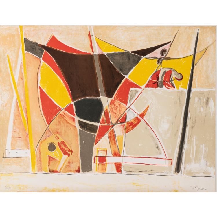 Hauptbild zu Objekt, 'Voilier au port', 1955, &Eacute;douard Pignon, L'&OElig;uvre Grav&eacute;e, 166B 254