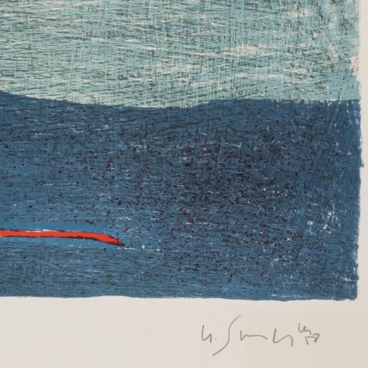 Bild 1 zu Objekt, 'Provence - soleil - mer froide', a proof of 'Provence - ville chaude' and two proofs of 'Int&eacute;rieur rouge', 1958/1960, Gustave Singier, L'&OElig;uvre Grav&eacute;e, 166B 262