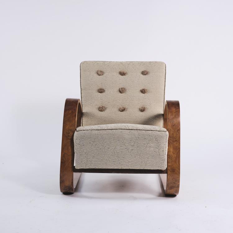 Hauptbild zu Objekt, Armchair, 1940s, Miroslav Navr&aacute;til, UP Z&aacute;vody, Brno, 164B 277