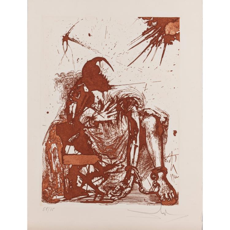 Hauptbild zu Objekt, 'Segismundo encadenado' from the series 'La vida es sue&ntilde;o', 1962, Salvador Dal&iacute;, 166B 207