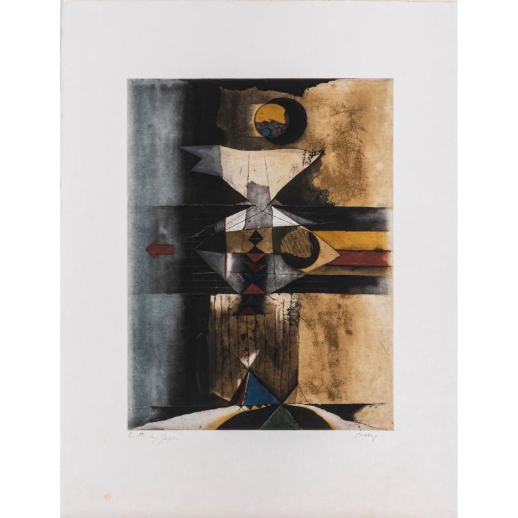 Hauptbild zu Objekt, 'Fleur du d&eacute;sert', 'Alpha', 'Phoenix', 1969/1970/1970, Tuvia Beeri, L'&OElig;uvre Grav&eacute;e, 166B 191