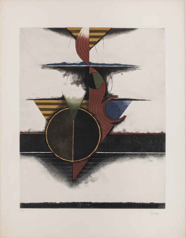 Bild 2 zu Objekt, 'Fleur du d&eacute;sert', 'Alpha', 'Phoenix', 1969/1970/1970, Tuvia Beeri, L'&OElig;uvre Grav&eacute;e, 166B 191