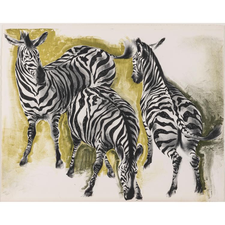 Hauptbild zu Objekt, 'Les Z&egrave;bres', 1955, Hans Erni, L'&OElig;uvre Grav&eacute;e, 166B 211