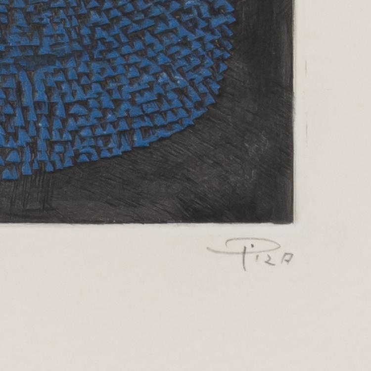 Bild 1 zu Objekt, 'Bleu-vert', 1971, Arthur Luiz Piza, L'&OElig;uvre Grav&eacute;e, 166B 256