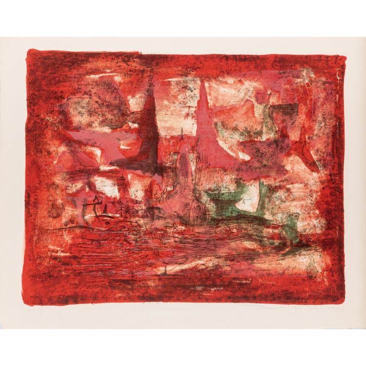 Hauptbild zu Objekt, 'Embrasement spatial', 1955, Zao Wou-Ki, L'&OElig;uvre Grav&eacute;e, 166B 267