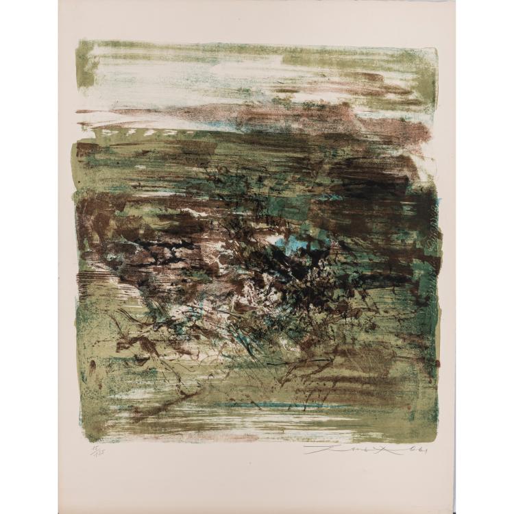 Hauptbild zu Objekt, 'L IX', 1961, Zao Wou-Ki, L'&OElig;uvre Grav&eacute;e, 166B 269