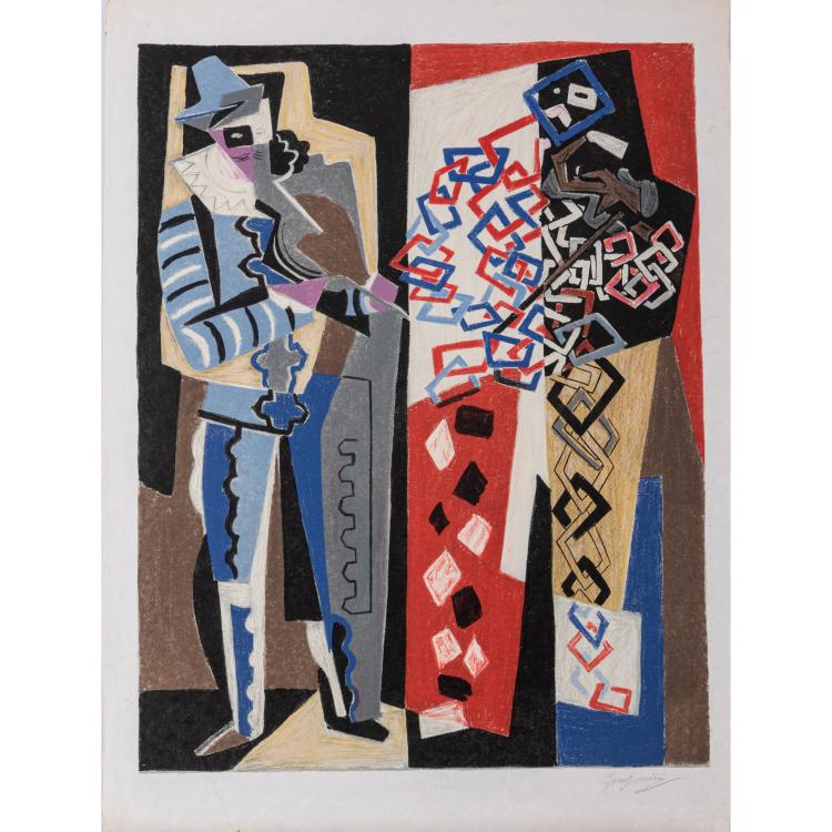 Hauptbild zu Objekt, 'Arlecchino e Pedrolino' and proof of 'Les Musiciens', 1963/1955, Gino Severini, L'&OElig;uvre Grav&eacute;e, 166B 259
