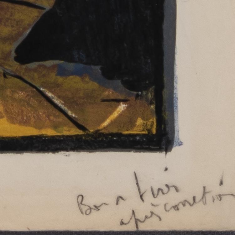 Bild 1 zu Objekt, 'Le R&ecirc;ve' with associated proof of 'Les Messagers du Jour', 1955/1961, Ossip Zadkine, L'&OElig;uvre Grav&eacute;e, 166B 270