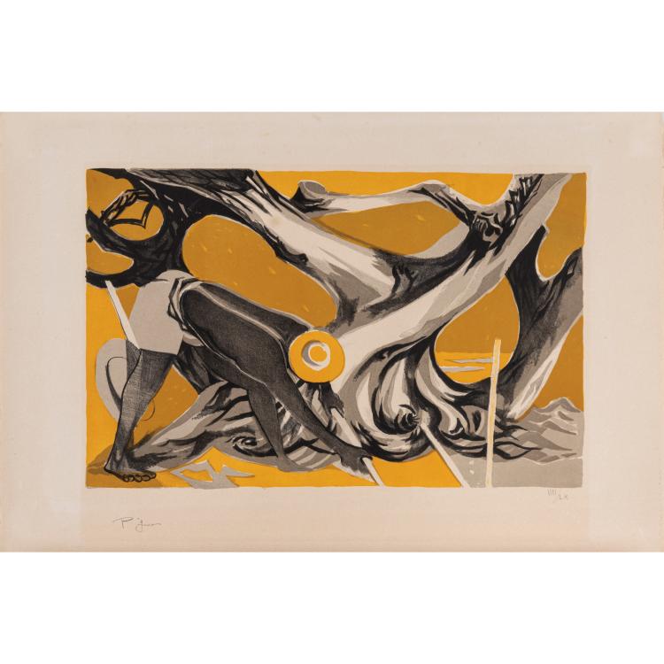 Hauptbild zu Objekt, 'Les Oliviers', 1950, &Eacute;douard Pignon, Guilde Internationale de la Gravure/L'&OElig;uvre Grav&eacute;e, 166B 252