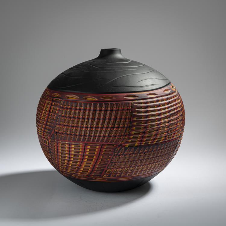 Hauptbild zu Objekt, Vase from the 'Black Tribe Collection', 2010, Massimiliano Schiavon, Schiavon, Massimiliano, 164C 713