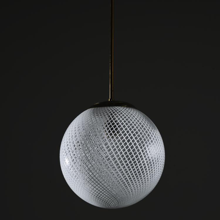 Bild 2 zu Objekt, 'Reticello' ceiling light, 1940, Carlo Scarpa, Venini & C., Murano, 164A 16