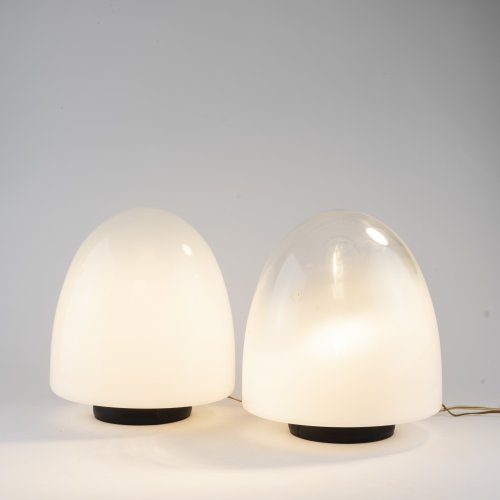 2 'Opalino' table lights, c. 1970