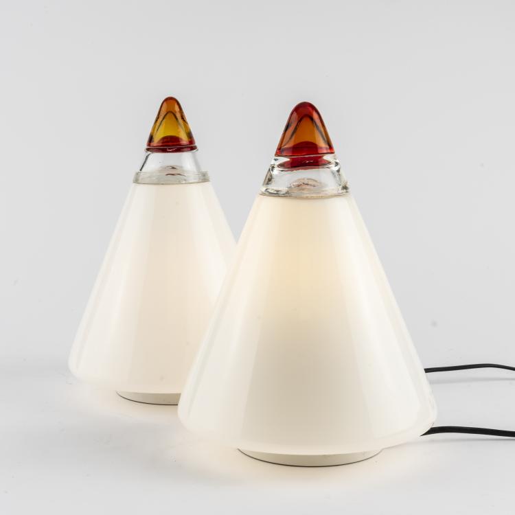 Hauptbild zu Objekt, 2 'Rio' table lights, 1960s, Giusto Toso, Leucos, Mailand, 164A 88