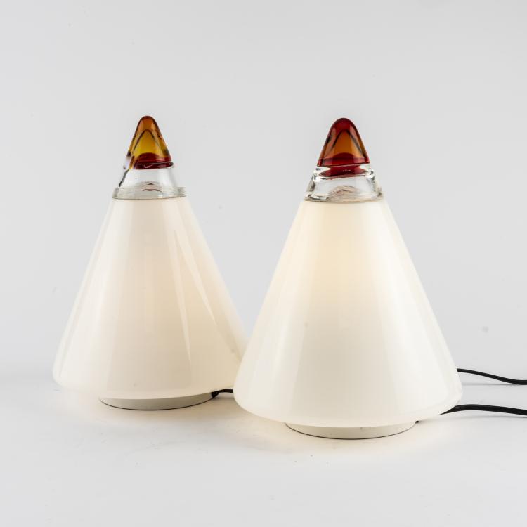 Bild 1 zu Objekt, 2 'Rio' table lights, 1960s, Giusto Toso, Leucos, Mailand, 164A 88