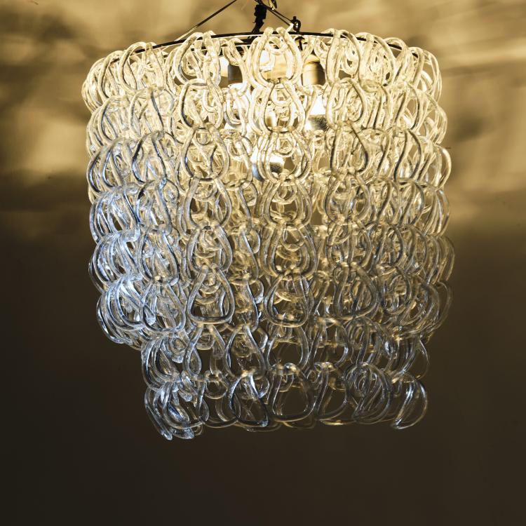 Hauptbild zu Objekt, 'Giogali' ceiling light, 1967, Angelo Mangiarotti, Vistosi, Murano, 164A 115