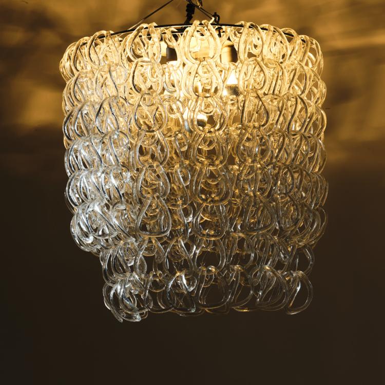 Bild 1 zu Objekt, 'Giogali' ceiling light, 1967, Angelo Mangiarotti, Vistosi, Murano, 164A 115