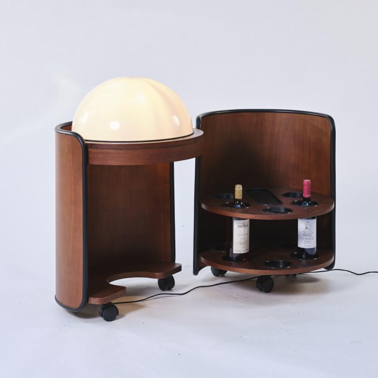 Hauptbild zu Objekt, Bar on casters, 1960s, Luigi Massoni (in the style of), Italien, 164A 82