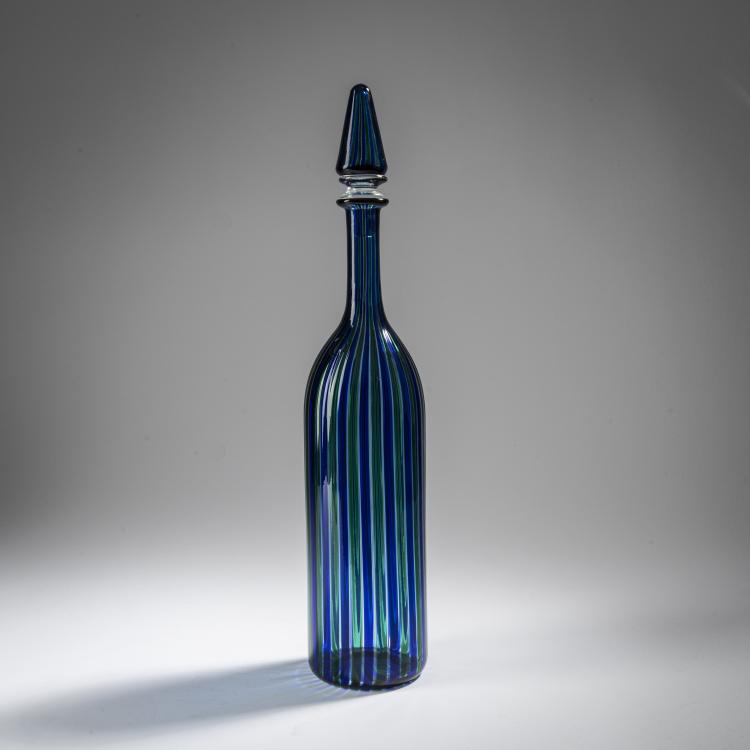 Hauptbild zu Objekt, Karaffe mit Stopfen 'A canne', 1956, Paolo Venini, Venini & C., Murano, 164C 617