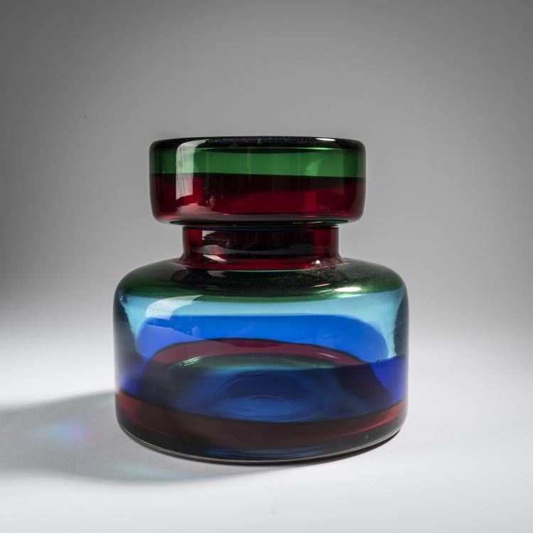 Hauptbild zu Objekt, 'A fasce' covered vase, c. 1960, Gino Mazzega, Mazzega, I.V.R., Murano, 164C 707