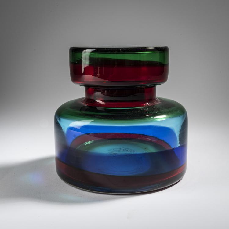 Bild 1 zu Objekt, 'A fasce' covered vase, c. 1960, Gino Mazzega, Mazzega, I.V.R., Murano, 164C 707