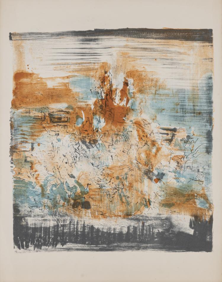 Bild 4 zu Objekt, 9 proofs of graphics, 1958-1961, Zao Wou-Ki, L'&OElig;uvre Grav&eacute;e, 166B 266