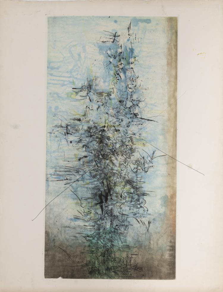 Bild 5 zu Objekt, 9 proofs of graphics, 1958-1961, Zao Wou-Ki, L'&OElig;uvre Grav&eacute;e, 166B 266