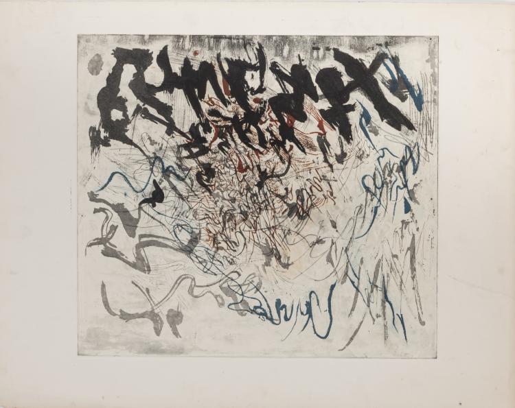 Bild 7 zu Objekt, 9 proofs of graphics, 1958-1961, Zao Wou-Ki, L'&OElig;uvre Grav&eacute;e, 166B 266