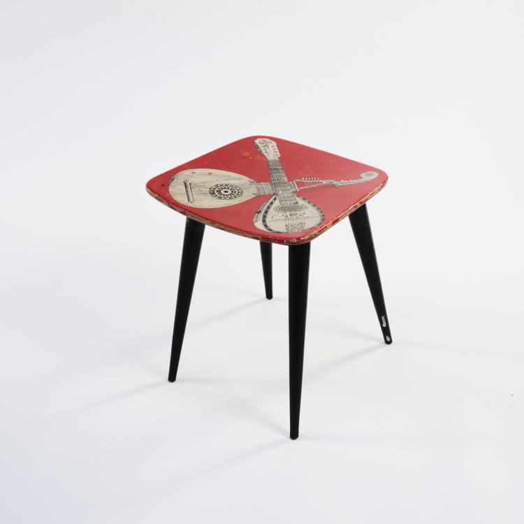 Bild 2 zu Objekt, 'Strumenti musicali' stool, 1950s, Piero Fornasetti, Fornasetti, Mailand, 164A 182