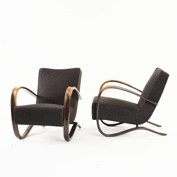 Bild 2 zu Objekt, 2 'H 269' easy chairs, 1930/40s, Jindřich Halabala, Thonet Mundus, Tschechoslowakei, 164B 276