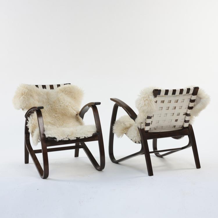 Bild 2 zu Objekt, 2 armchairs, c. 1949, Jiři Vanek, &Uacute;luv, Bratislava, Tschechoslowakei, 164B 278