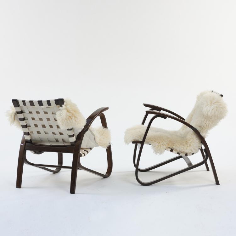 Bild 3 zu Objekt, 2 armchairs, c. 1949, Jiři Vanek, &Uacute;luv, Bratislava, Tschechoslowakei, 164B 278