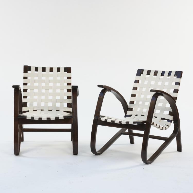 Bild 5 zu Objekt, 2 armchairs, c. 1949, Jiři Vanek, &Uacute;luv, Bratislava, Tschechoslowakei, 164B 278