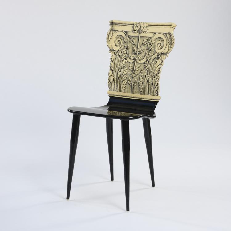 Hauptbild zu Objekt, 'Capitello Corinzio' chair, 1950s, Piero Fornasetti, Fornasetti, Mailand, 166A 94
