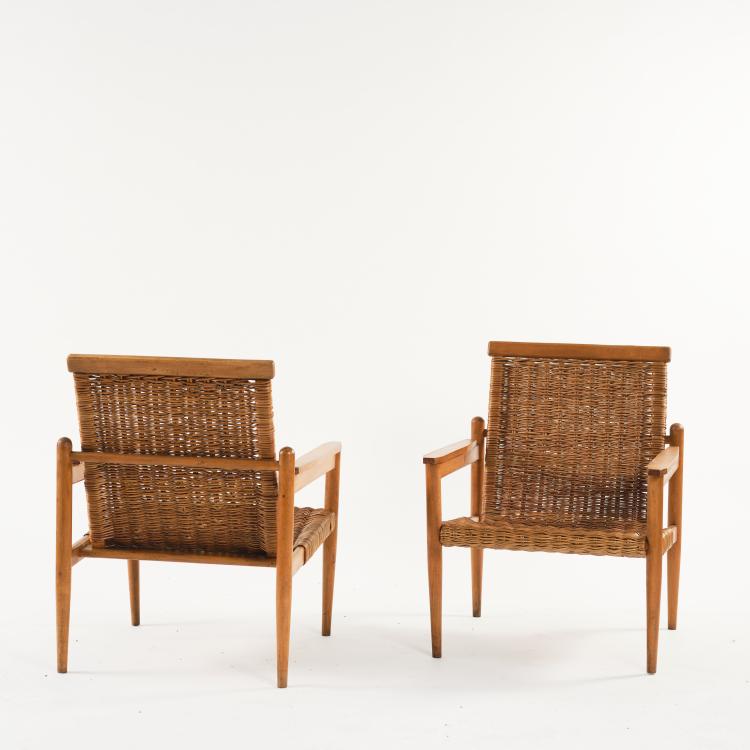 Bild 1 zu Objekt, 2 armchairs, 1950s, Tschechoslowakei, 164B 281