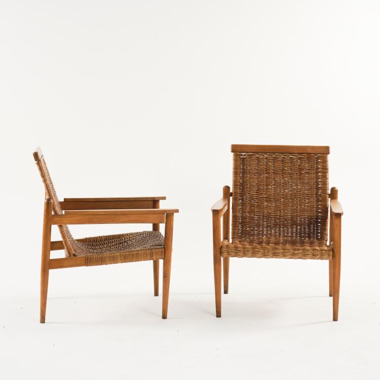 Bild 2 zu Objekt, 2 armchairs, 1950s, Tschechoslowakei, 164B 281