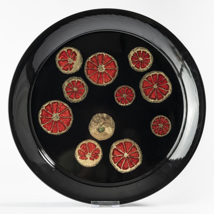 Hauptbild zu Objekt, 'Fette d'arancia' tray, 1950s, Piero Fornasetti, Fornasetti, Mailand, 164A 186