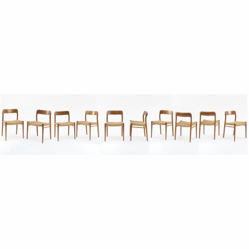 10 '75' chairs, c. 1960