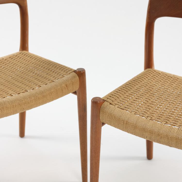 Bild 1 zu Objekt, 10 '75' chairs, c. 1960, Niels Otto M&oslash;ller, M&oslash;ller J. L., M&oslash;belfabrik, H&oslash;jbjerg, 164B 431