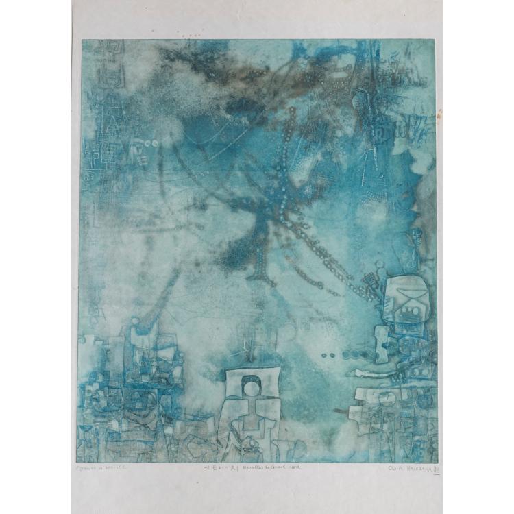 Hauptbild zu Objekt, 'Nouvelles du Grand nord'/'Nouvelles du pays nord', 1969, Shōichi Hasegawa, L'&OElig;uvre Grav&eacute;e, 166B 228