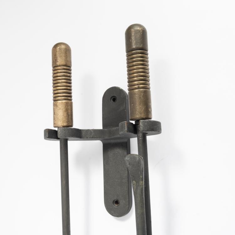 Bild 1 zu Objekt, Fire irons for wall mounting, 1960s, Deutschland, 164B 350