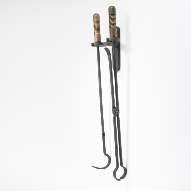 Bild 2 zu Objekt, Fire irons for wall mounting, 1960s, Deutschland, 164B 350