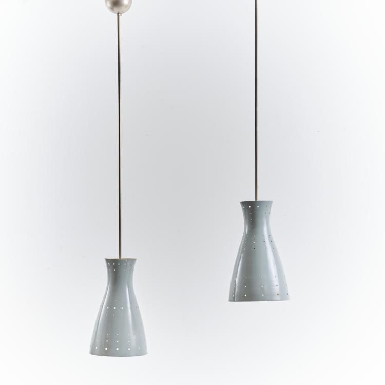 Hauptbild zu Objekt, 2 ceiling lights, c. 1958, Italien, 164A 57