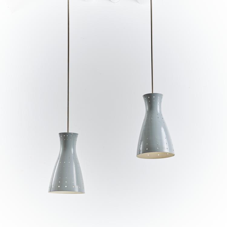 Bild 1 zu Objekt, 2 ceiling lights, c. 1958, Italien, 164A 57