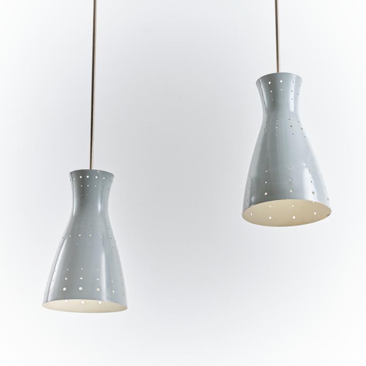 Bild 2 zu Objekt, 2 ceiling lights, c. 1958, Italien, 164A 57