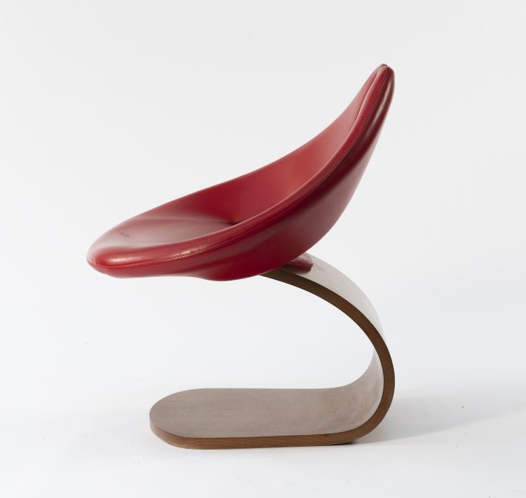 Bild 2 zu Objekt, Plywood armchair, c. 1968, Frankreich (zugeschrieben/attributed), 164B 476