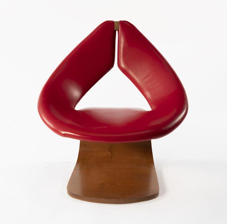 Bild 8 zu Objekt, Plywood armchair, c. 1968, Frankreich (zugeschrieben/attributed), 164B 476